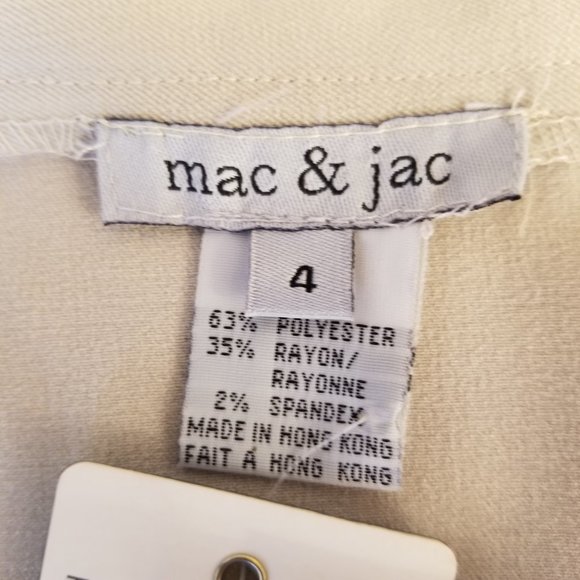 ✅#908STONE NWT mac & jac mermaid beige stretch skirt, sz. 4. - Picture 4 of 16